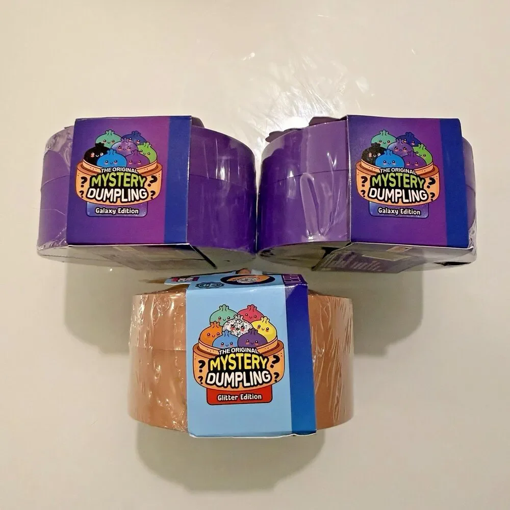 Crazy Fun RMS The Original Mystery Dumpling Squishy 2 Galaxy & 1 Glitter Lot 3